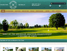 Tablet Screenshot of belvederegolfclub.com
